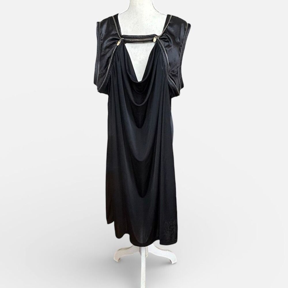 Y2K Black Apple Bottoms Zipper Detail Dress 3X
